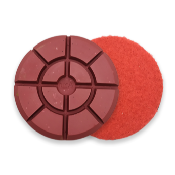 LUXO RED Polishing Velcro Polishing System For Granite & Stoneware Floors