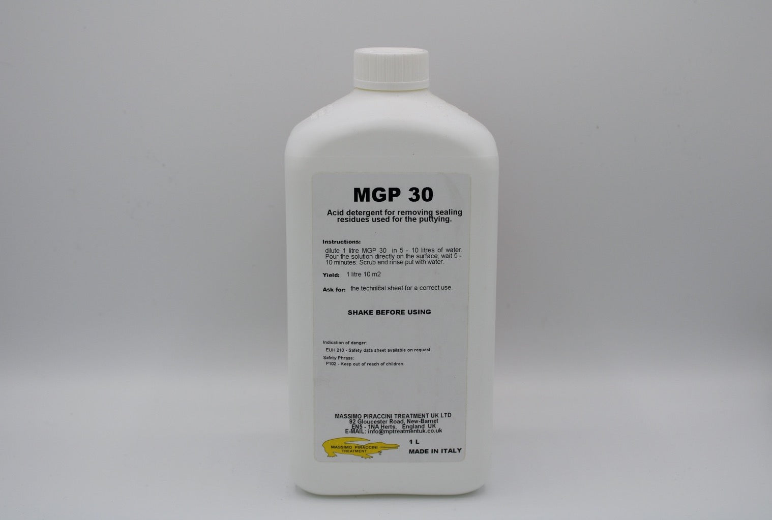 MGP 30 - Acid based cleaner for building site dirt